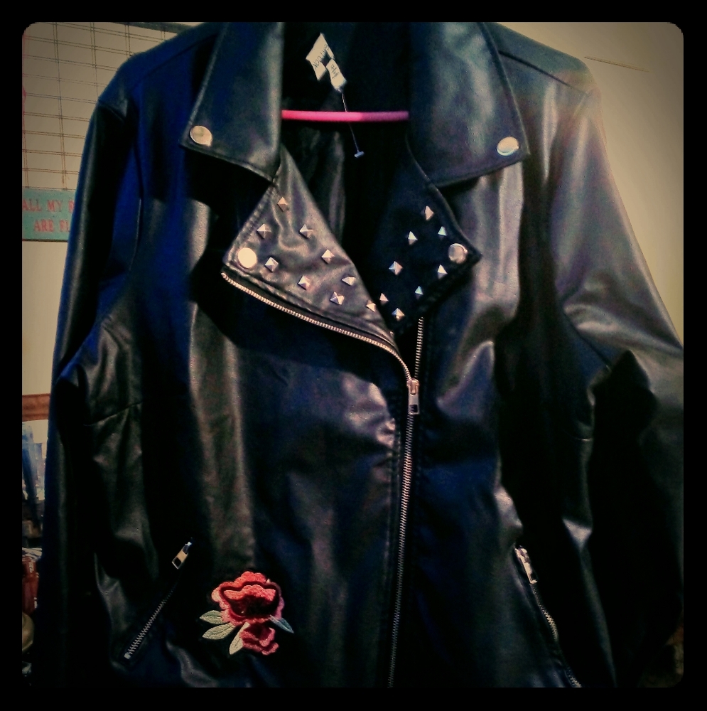 Retro Faux Leather Jacket